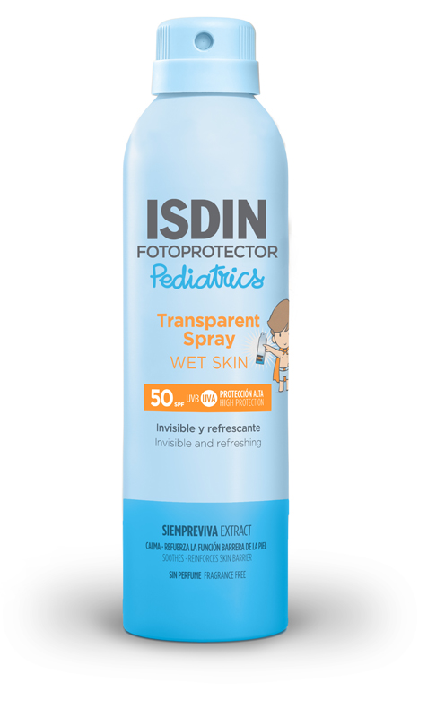 TRANSPARENT SPRAY WET SKIN PEDIATRICS SPF50 250 ML - Farmacia Mortise