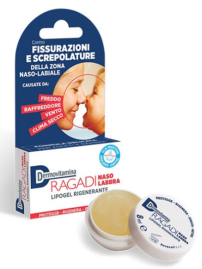 DERMOVITAMINA RAGADI NASO E LABBRA LIPOGEL RIGENERANTE 8 ML - Farmacia Mortise