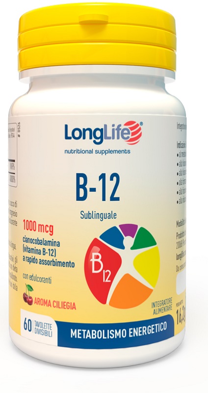 LONGLIFE B12 1000 MCG 60 TAVOLETTE - Farmacia Mortise