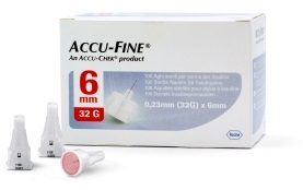 AGO PER PENNA DA INSULINA ACCU-FINE PEN NEEDLE ACCU-CHEK GAUGE 32 X 6MM 100 PEZZI - Farmacia Mortise