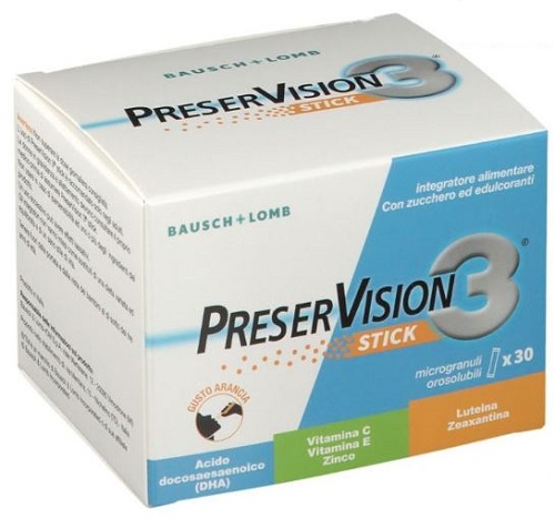 PRESERVISION 3 30 STICK OROSOLUBILI DA 2 G - Farmacia Mortise