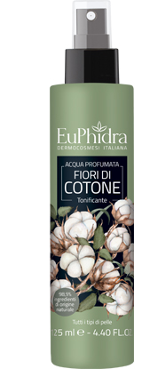 EUPHIDRA ACQUA PROFUMATA COTONE IN FLACONE CON ETICHETTA POMPA SPRAY - Farmacia Mortise