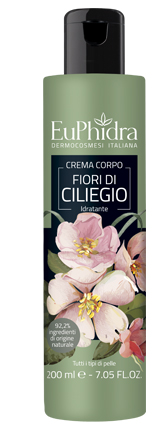 EUPHIDRA CREMA CORPO IDRATANTE CILIEGIO IN FLACONE CON ETICHETTA - Farmacia Mortise