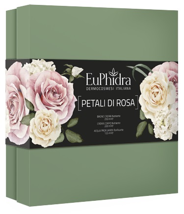 EUPHIDRA COFANETTO PETALI DI ROSA CONTENENTE 1 BAGNO CREMA 1 ACQ PROFUMATA 1 - Farmacia Mortise