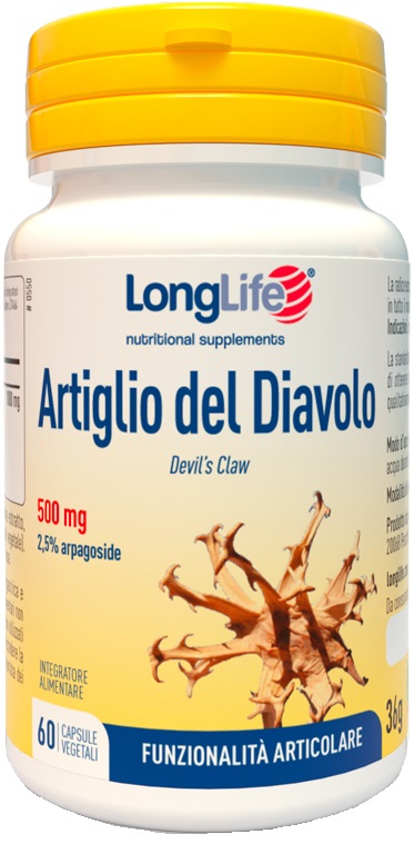 LONGLIFE ARTIGLIO DEL DIAVOLO 2% 60 CAPSULE VEGETALI SENZA GLUTINE - Farmacia Mortise