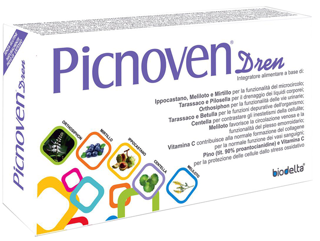 PICNOVEN DREN 50 COMPRESSE 31 G - Farmacia Mortise