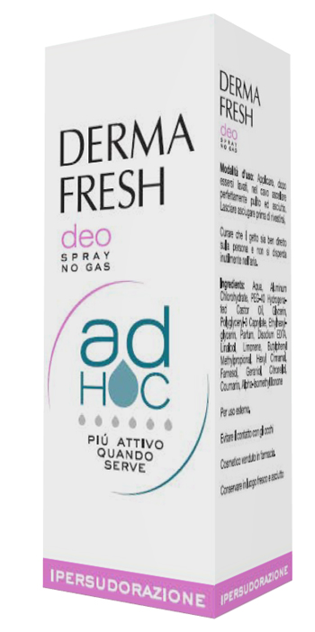 DERMAFRESH DEO SPRAY NO GAS AD HOC IPERSUDORAZIONE DEODORANTE 100 ML - Farmacia Mortise