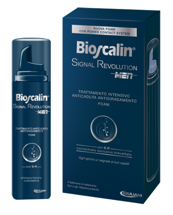 BIOSCALIN SIGNAL REVOLUTION MEN TRATTAMENTO INTENSIVO ANTICADUTA ANTIDIRADAMENTO FOAM 75 ML - Farmacia Mortise