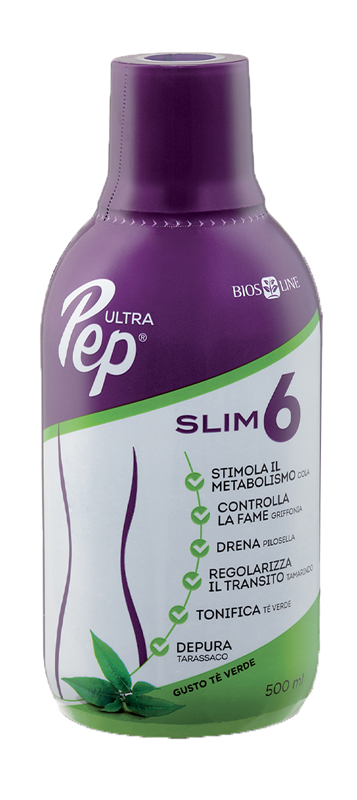 ULTRA PEP SLIM 6 TE' VERDE 500 ML BIOSLINE - Farmacia Mortise