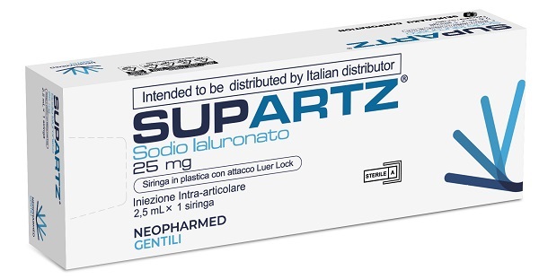 SIRINGA PRERIEMPITA INTRA-ARTICOLARE SUPARTZ ACIDO IALURONICO 25 MG 2,5 ML 1 PEZZO - Farmacia Mortise