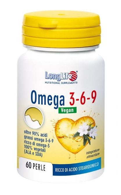 LONGLIFE OMEGA 3-6-9 VEGAN 750 MG 60 PERLE VEGETALI - Farmacia Mortise