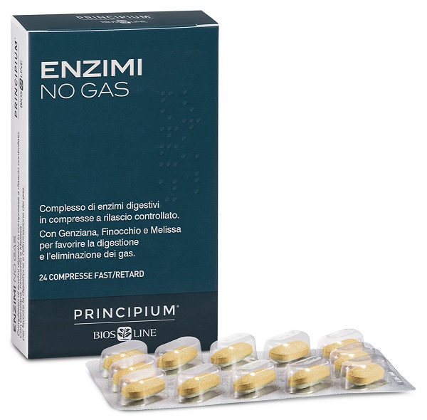 PRINCIPIUM ENZIMI NO GAS FAST/RETARD 24 COMPRESSE - Farmacia Mortise