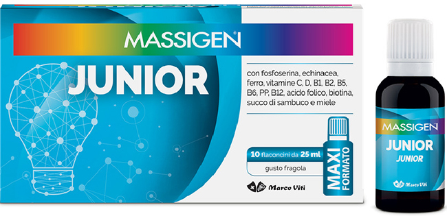 MASSIGEN JUNIOR 10 FLACONI DA 25 ML - Farmacia Mortise