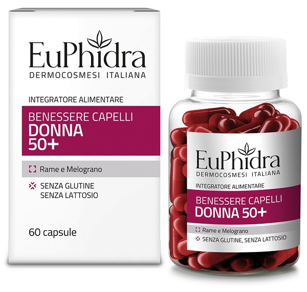 EUPHIDRA CAPELLI DONNA 50+ 60 CAPSULE - Farmacia Mortise
