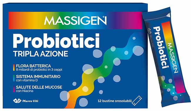 MASSIGEN PROBIOTICI 12 STICKPACK DA 1 G PREZZO PIENO - Farmacia Mortise