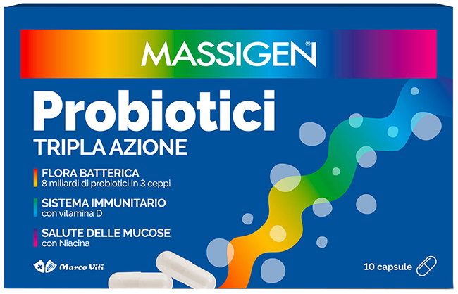 MASSIGEN PROBIOTICI 10 CAPSULE PREZZO PIENO - Farmacia Mortise