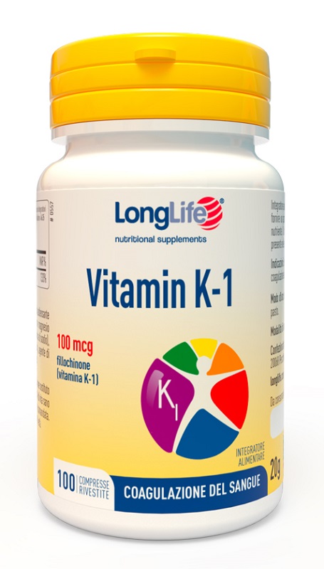 LONGLIFE VITAMIN K 100MCG 100 COMPRESSE RIVESTITE - Farmacia Mortise