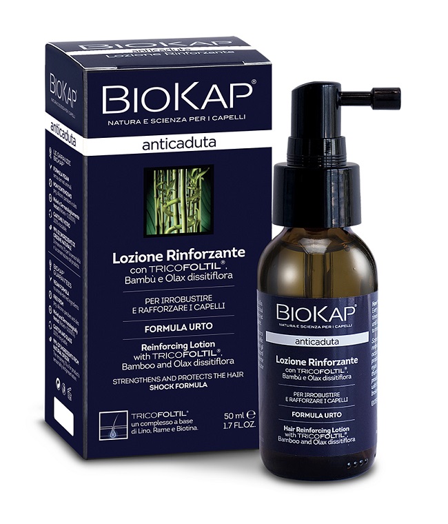 BIOKAP LOZIONE RINFORZANTE ANTICADUTA CON TRICOFOLTIL NUOVA FORMULA 50 ML - Farmacia Mortise
