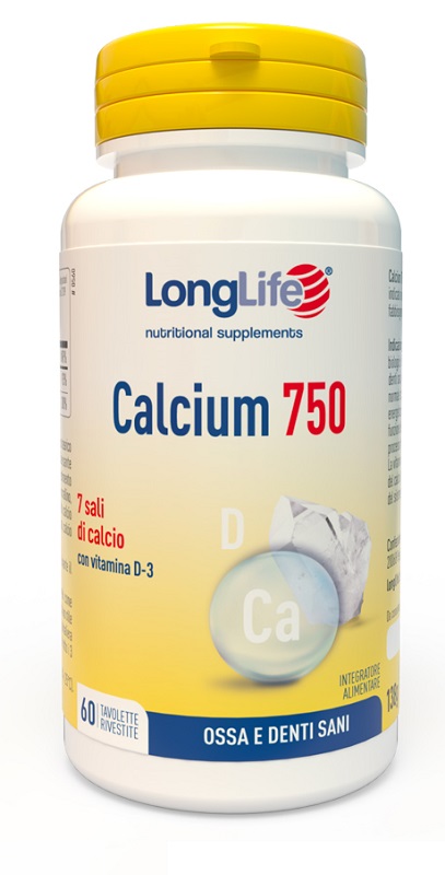 LONGLIFE CALCIUM 750 MG 60 TAVOLETTE - Farmacia Mortise