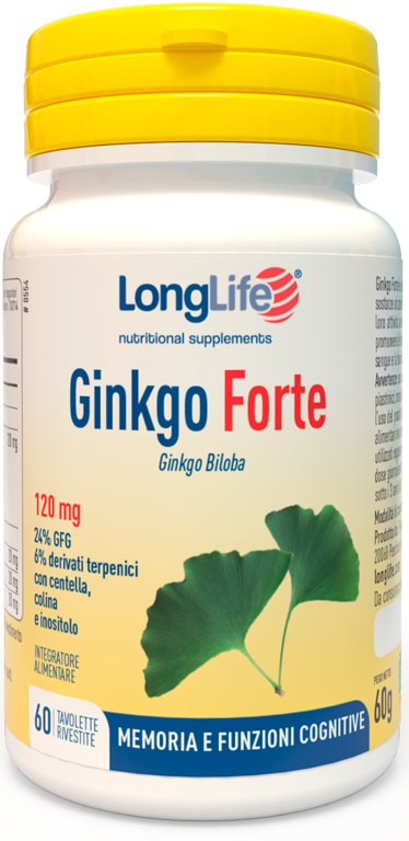 LONGLIFE GINKGO FORTE 60 TAVOLETTE RIVESTITE - Farmacia Mortise