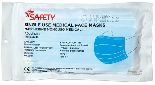 MASCHERINA CHIRURGICA 10 PEZZI - Farmacia Mortise