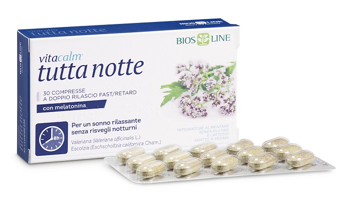 VITACALM TUTTA NOTTE CON MELATONINA 60 COMPRESSE - Farmacia Mortise