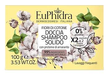 EUPHIDRA DOCCIA SHAMPOO SOLIDO FIORI DI COTONE 100 G - Farmacia Mortise