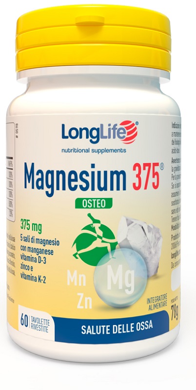 LONGLIFE MAGNESIUM 375 OSTEO 60 TAVOLETTE - Farmacia Mortise