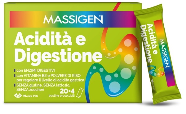 MASSIGEN ACIDITA' E DIGESTIONE 24 STICKPACK - Farmacia Mortise