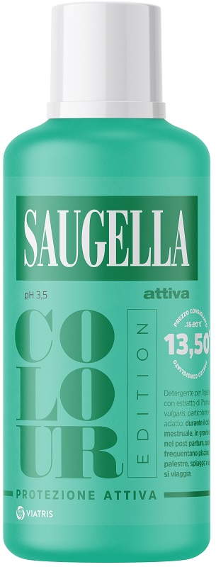 SAUGELLA ATTIVA COLOUR EDITION DETERGENTE IGIENE INTIMA 500 ML - Farmacia Mortise