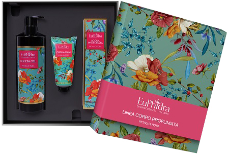 EUPHIDRA COFANETTO PETALI ROSA 1 DOCCIA GEL 400 ML + 1 ACQUA PROFUMATA 125 ML + 1 CREMA MANI 50 ML - Farmacia Mortise
