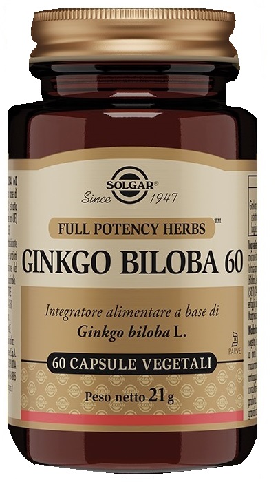 GINKGO BILOBA 60 60 CAPSULE VEGETALI - Farmacia Mortise