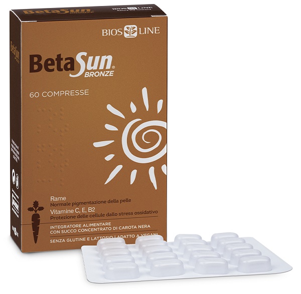 BIOSLINE BETASUN BRONZE 60 COMPRESSE - Farmacia Mortise