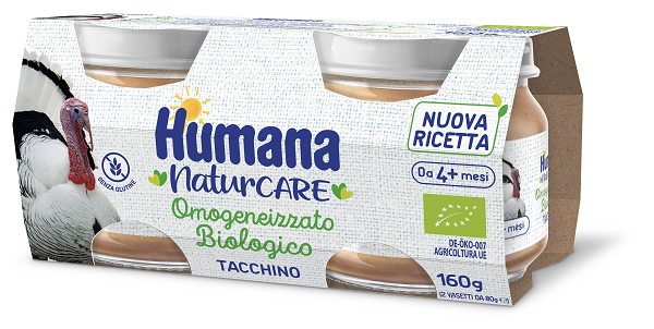 HUMANA OMOGENEIZZATO TACCHINO BIO 2 VASETTI DA 80 G - Farmacia Mortise