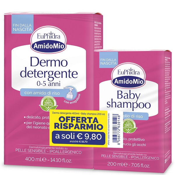 ABBINATA DERMO 0-5 200 ML + BABY SHAMPOO 400 ML - Farmacia Mortise