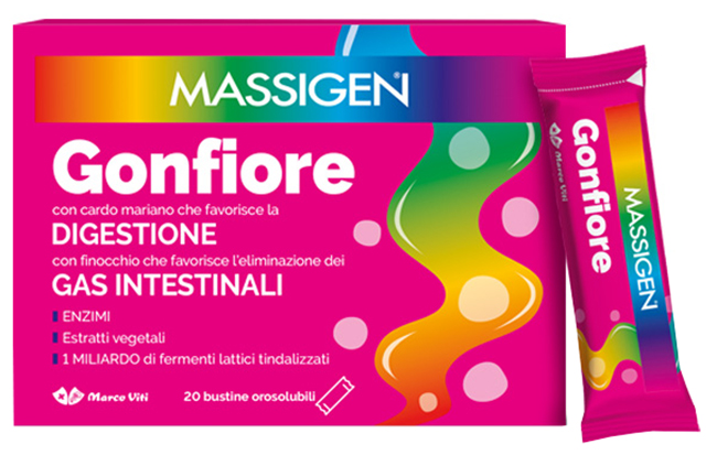 MASSIGEN GONFIORE 20 STICK PACK - Farmacia Mortise