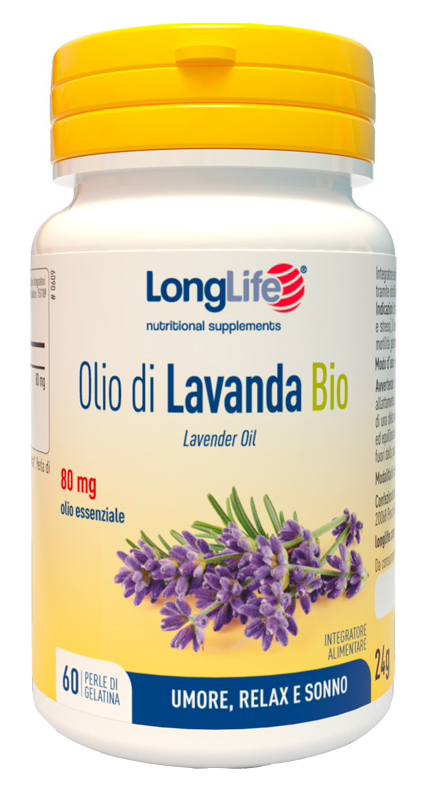 LONGLIFE OLIO DI LAVANDA BIO 60 PERLE DI GELATINA - Farmacia Mortise