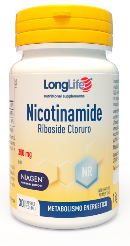 LONGLIFE NICOTINAMIDE RIBOSIDE CLORURO 30 CAPSULE DA 500 MG - Farmacia Mortise
