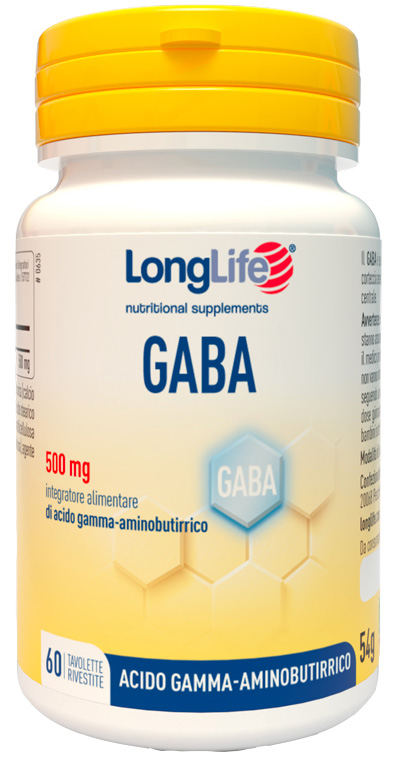 LONGLIFE GABA 500MG 60 TAVOLETTE RIVESTITE - Farmacia Mortise