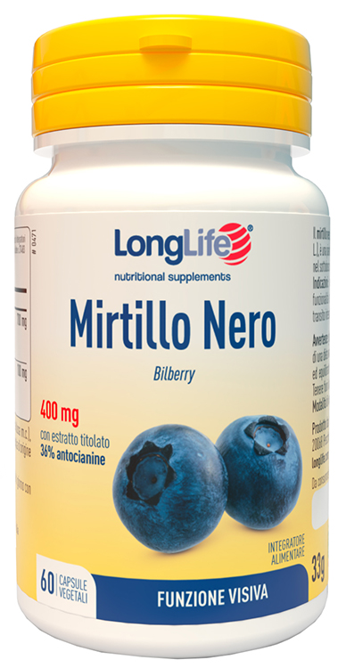 LONGLIFE MIRTILLO ROSSO FORTE 60 VEGICAPS - Farmacia Mortise