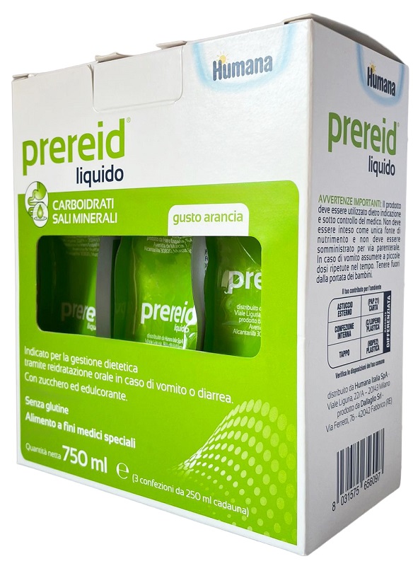 PREREID LIQUIDO 3 PEZZI DA 250 ML HUMANA - Farmacia Mortise