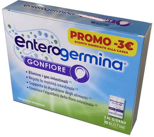 ENTEROGERMINA GONFIORE 10 BUSTINE 4 G PROMO - Farmacia Mortise