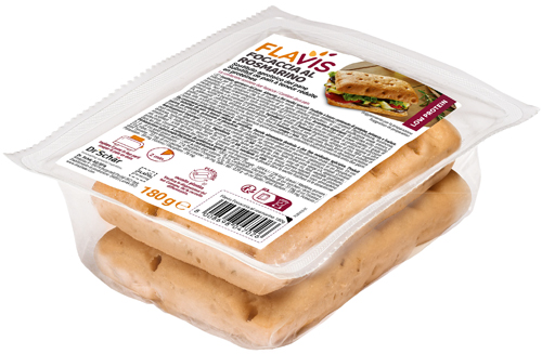 FLAVIS FOCACCIA ROSMARINO 2 PEZZI DA 90 G - Farmacia Mortise