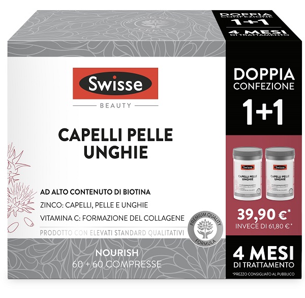 SWISSE CAPELLI PELLE & UNGHIE 60 COMPRESSE BIPACK - Farmacia Mortise