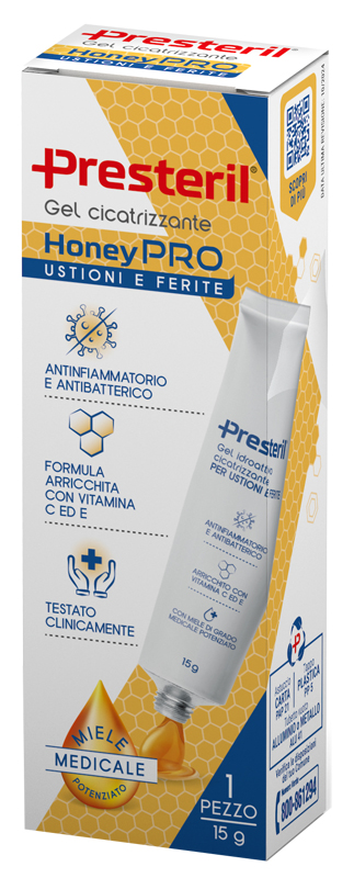 GEL IDROATTIVO CICATRIZZANTE PRESTERIL HONEYPRO 15 G - Farmacia Mortise