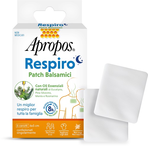 APROPOS RESPIRO PATCH BALSAMICI 6 PEZZI - Farmacia Mortise