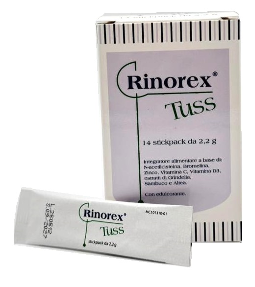 RINOREX TUSS 14 STICKPACK DA 2,2 G - Farmacia Mortise