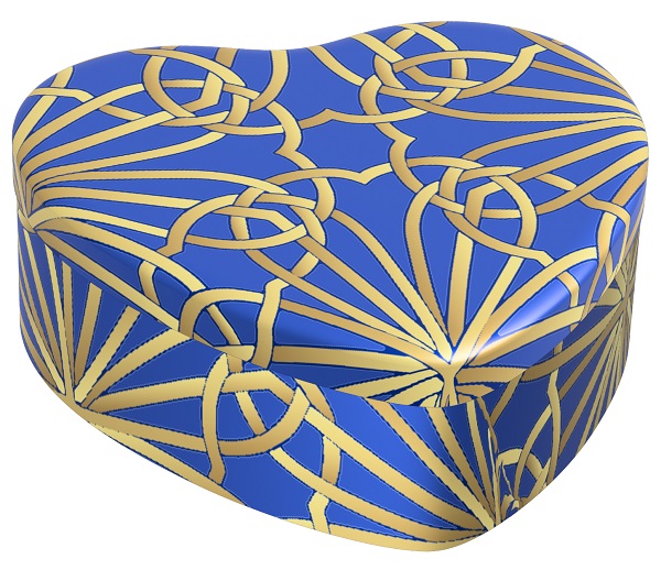 COLORS CANDELA CUORE BLU/ORO 95 G - Farmacia Mortise