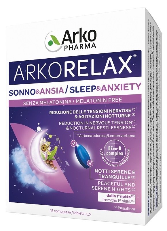 ARKORELAX SONNO&ANSIA 15 COMPRESSE - Farmacia Mortise