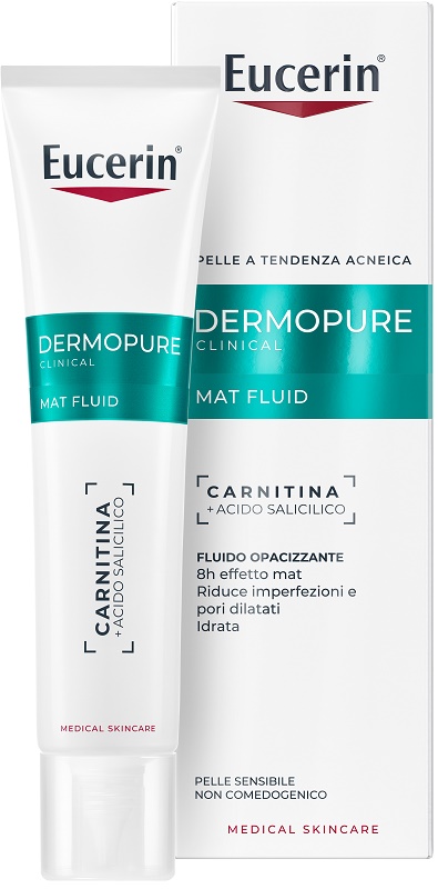 EUCERIN DERMOPURE CLINICAL FLUIDO OPACIZZANTE 40 ML - Farmacia Mortise